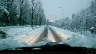 Neve a Cremona in via Boschetto vicino al Centro Sportivo S.Zeno
