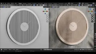 Modeling Minimalist 3D Clock inn Blender 4.1 | Product design