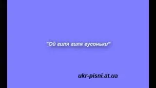 "Ой гиля гиля гусоньки на став" Українська народна пісня