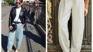 Сшила брюки- бананы. Шью по Бурде.