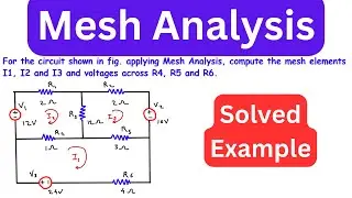 Mesh Analysis Solved Example with Three Mesh | Electrical Engineering