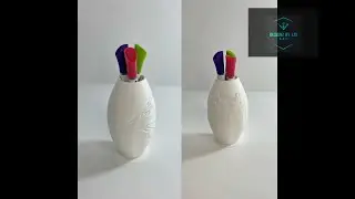 3D Printed Frog Lithophane Vase Time Lapse #vase #Lithophane #short
