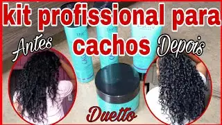 testei kit profissional pra cabelos cacheados