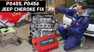 JEEP CHEROKEE CODE P0455 P0456 FIX, ENGINE LIGHT ON
