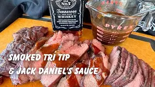 Traeger Smoked Tri-Tip with Jack Daniel's Sauce Recipe | Easy Smoker Recipes