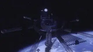 Space elevator animation (Blender, After Effects)