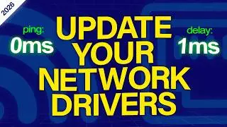 How to Update Network Adapter/Drivers on Windows 10 and 11 (2026) | Improve Ping, Speed and Fix Lag 
