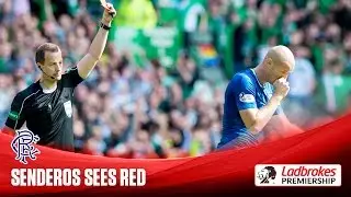 Philippe Senderos sent off on Rangers debut