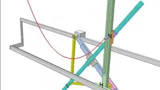 Parabola drawing linkage 2