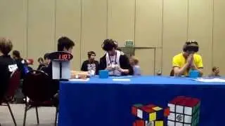 Marcell Endrey 3x3 blindfolded 26.13 at the World Champions