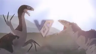 Therizinosaurus VS. Giganotosaurus Animation | Jurassic World Fight Animation | Stick Nodes