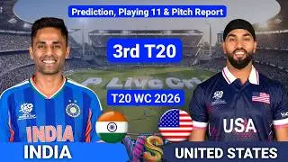 India Vs USA 3rd T20 Playing 11 | Fantasy Analysis & Preview | Wankhede Stadium Pitch Report