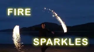 Fire Poi at Kennedy Lake: Gold Flow Sparkles