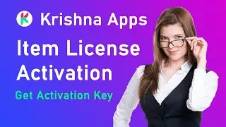 How to Verify Purchase Code and Get Activation Key or License Key - Krishna Apps Source Code