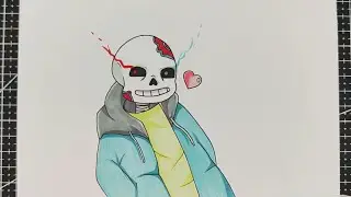 how to draw sans | cách vẽ sans đơn giản từng bước