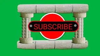 green screen SUBSCRIBE button animation \\ green screen market
