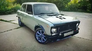 Полирую жигу после покраски корабельной краской.