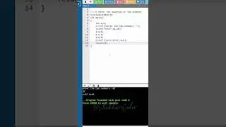 Swapping Of Two Numbers | Swapping Program | C Language 