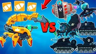 TANK SCORPION and BIG BULLET VS ALL BOSSES in Hills of Steel. Tank Boss Battle