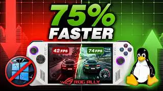 ASUS ROG Ally Runs 75% FASTER on Linux — Windows 11 Was the Problem!