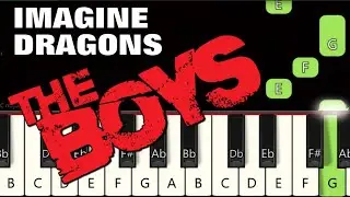 The Boys Meme Song 😎 | Imagine Dragons | Piano tutorial | Piano Notes | Piano Online 