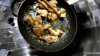 鶏肉の源たれ煮込み