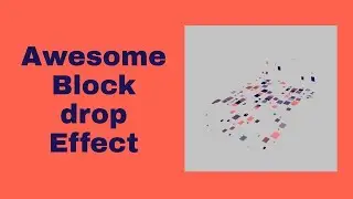 Awesome Block Drop Effect Using CSS doodle | Using Doodle JS