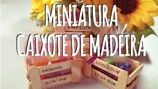 DIY - Mini Caixote de Madeira feito com palito de Picolé