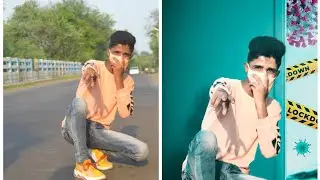 How to coronavirus photo editing in picsart | and lightroom😷😯
