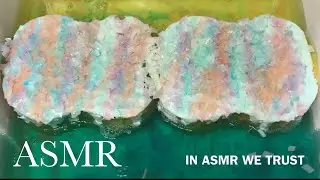 ASMR ❄️ Zote Flakes, Soft Scrub, Lemon and Ocean Paradise Fabuloso | sponge squeezing asmr