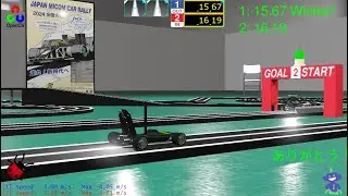 Class C Robot Duel in JMCR2024 race track (@webots @RenesasMCR1 )