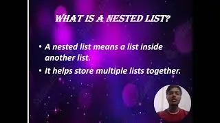 Nested list and it's example 