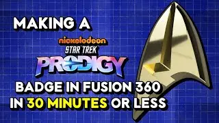3D Modeling a Star Trek badge in Fusion 360 | Fusion 360 Tutorial