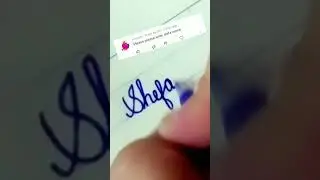shifa in cursive writing #sanahandwritting #cursivewriting #shortsvideo#viralshort