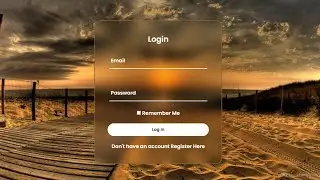 Animated Login form using HTML and CSS with Source Code