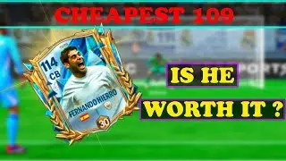Fernando Hierro Review FC Mobile 🔥109 OVR Cheap Beast CB!! Best TOTS players Fc Mobile