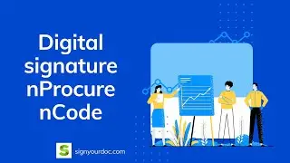Digital signature for nProcure - nCode Digital signature