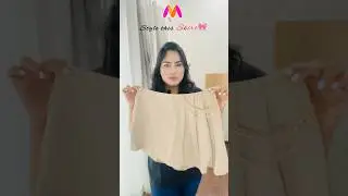 “Trendy Skirt” from MYNTRA || Style with me #shorts #myntrafinds