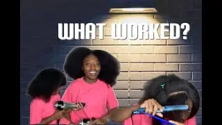 Straightening my natural hair at home