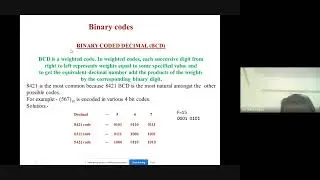Digital Electronics: Binary Codes