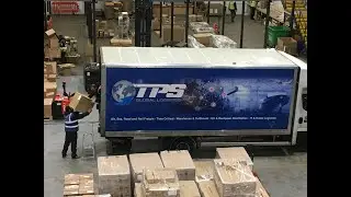 TPS Global Logistics warehouse busy morning of goods in and out, a days work before morning coffee!
