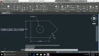 AutoCAD  Modify Tool Trim, Extend And Draw Simple Drawing -- Tamil
