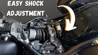 How to Adjust the Rear Shock Pre-load on a Harley Davidson Softail - Low Rider ST