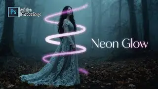 Neon Glow Lines Effect around Person  Photoshop glow effect around person  Photoshop 2026 Tutorials