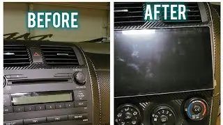 How To Install Android Head Unit In A 2010 Toyota Corolla #diy #androidheadunit