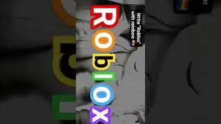 Write Roblox with rainbow🥲🏳️‍🌈   #roblox #rainbow #trend #edit #shorts