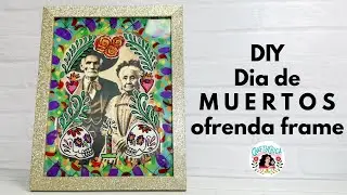 Dia de Muertos: Glass painted DIY Ofrenda Frame