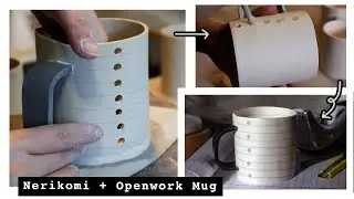 Making Mug with Nerikomi and Openwork Technique | Notepad Mug Making Process