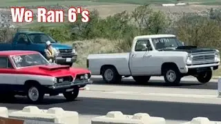 Nitrous dodge truck day at the drag strip