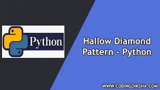 Hallow Diamond Pattern in Python